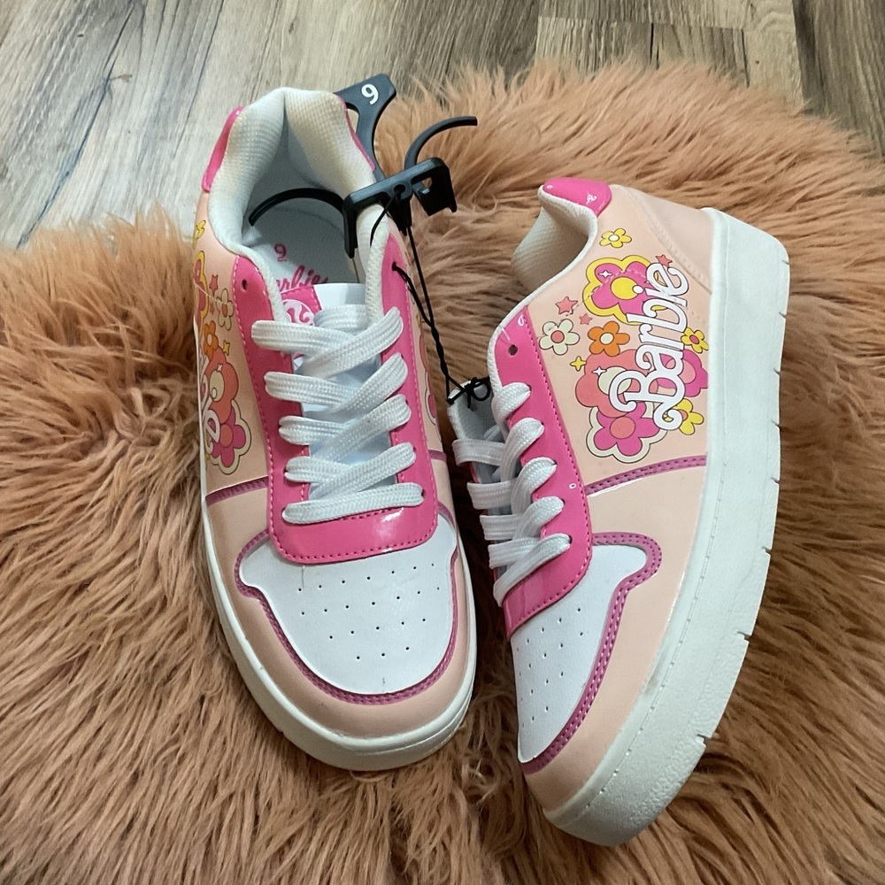 Barbie Sneakers Multicolor Size 9 NWT